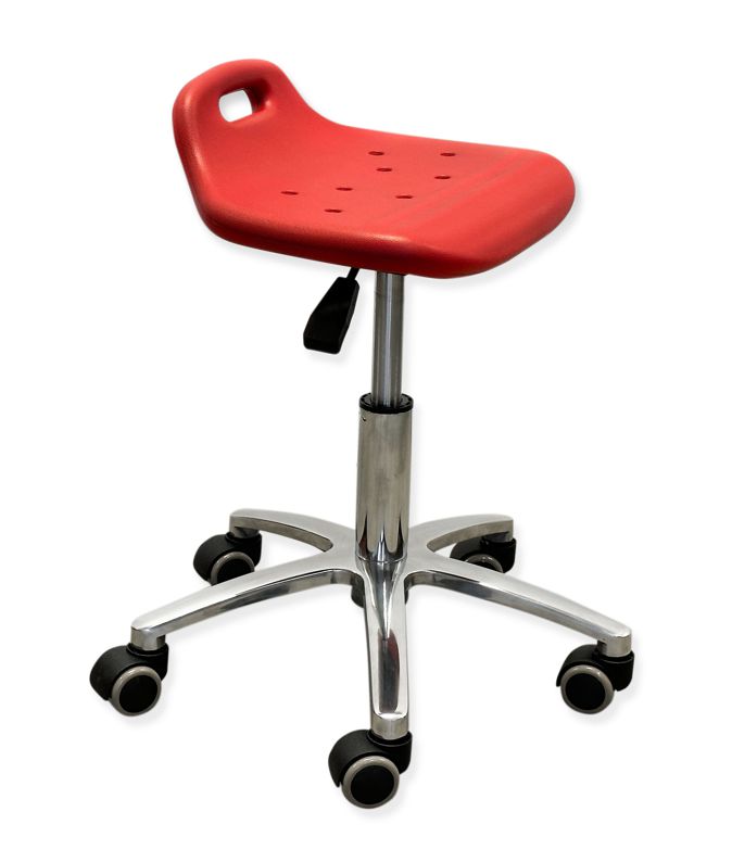 Hocker Carry, PU Sitz rot